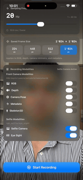 Gaze Tracking recording