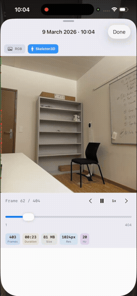 3D Skeleton Tracking modality