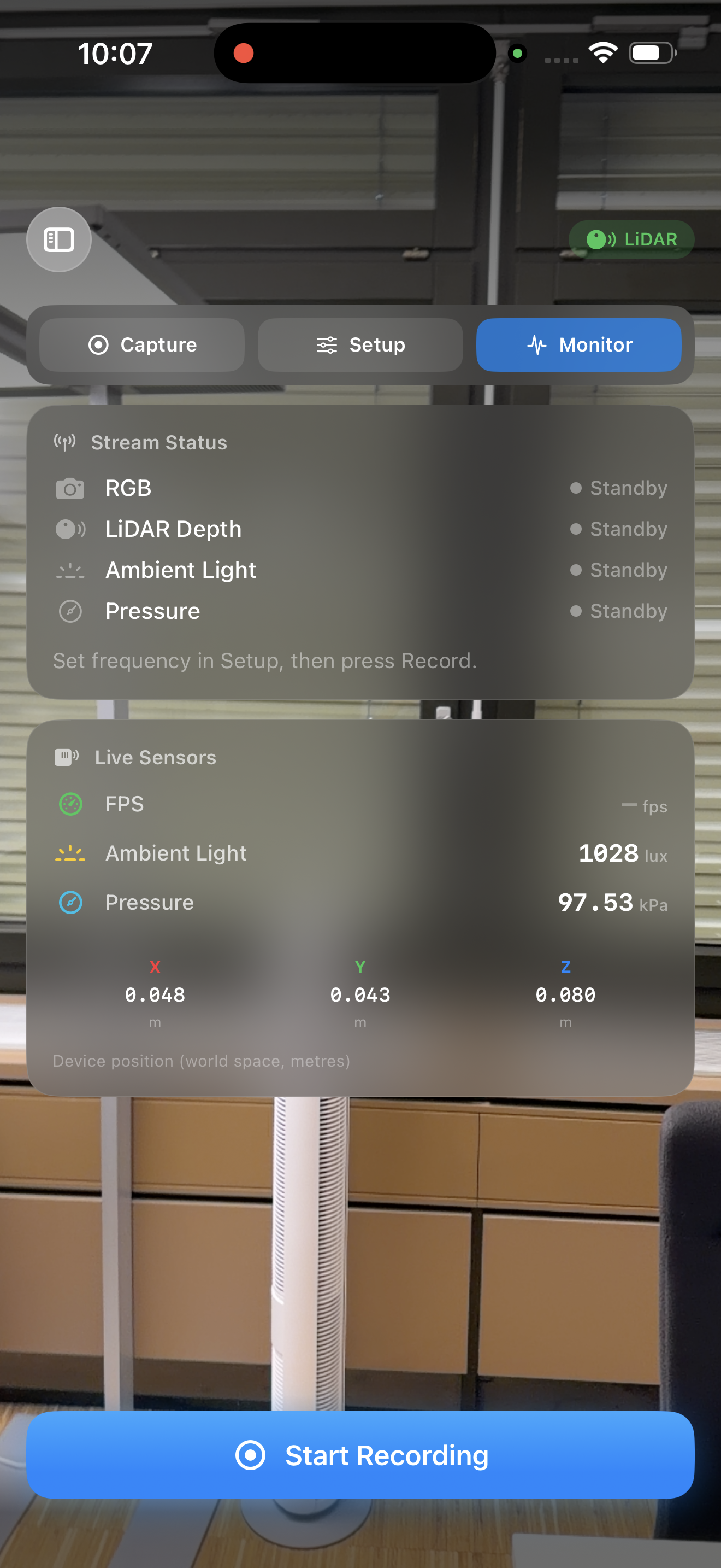 Sensor Status